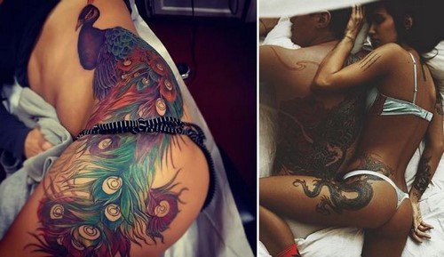 Šaunios didelės tatuiruotės! Didelės tatuiruotės moterims ir vyrams - nuotraukos