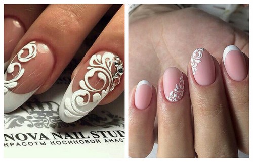 Monogram pada kuku: manicure mewah dengan monogram untuk majlis khas