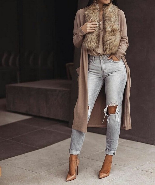 Cómo usar jeans de moda otoño-invierno 2019-2020 - ideas de imagen con estilo