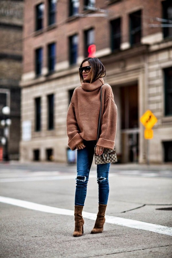 Co nosit s módní džíny pro podzim-zima 2019-2020 - stylové image nápady