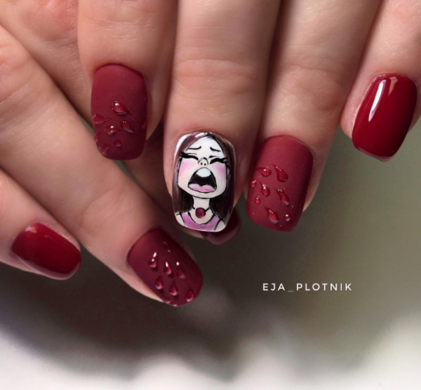 Manicure vermelho 2019-2020 nas opções de design mais elegantes: as melhores ideias para fotos