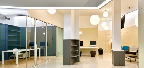 Modern office design ideas. The original interior of the office cabinet