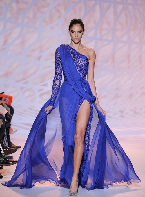 Petang, koktel, gaun biru kasual: gaya, model baru
