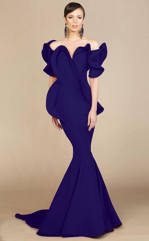 Aften, cocktail, afslappet blå kjoler: stilarter, nye modeller