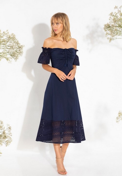 Evening, cocktail, casual blue dresses: styles, new models