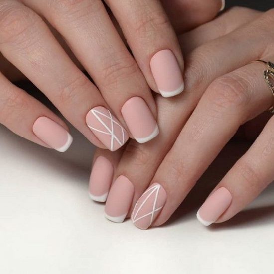 Novelties of light manicure. Light nail design in different techniques