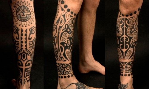 Sketches of a tattoo on the leg. Fashionable tattoo on the leg - photo ideas