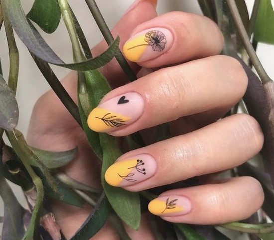 Gula naglar: de bästa innovationerna i gul manikyr