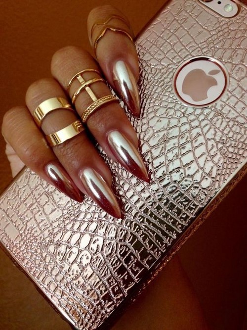 Spectacular manicure on long nails. New Design