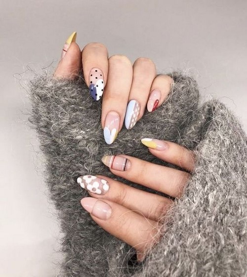 Espectacular manicura en uñas largas. Nuevo diseño