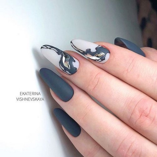 Spectacular manicure on long nails. New Design