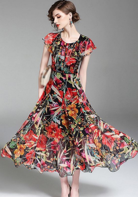 Robes à fleurs - la meilleure tenue pour les fashionistas douces