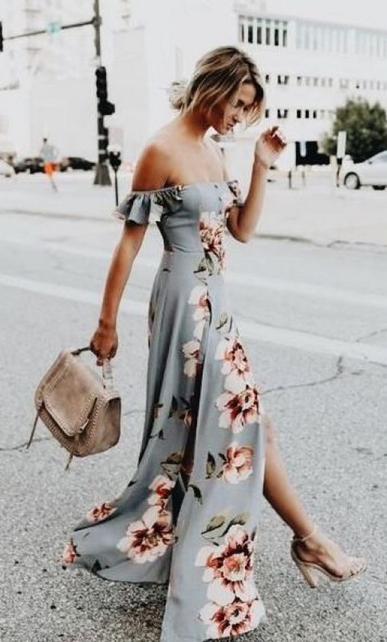 Vestidos florais - a melhor roupa para fashionistas suaves