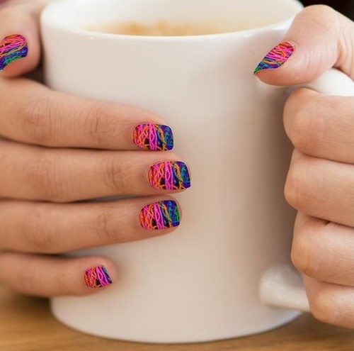 Cute children's manicure. What little fashionistas on their nails want to see
