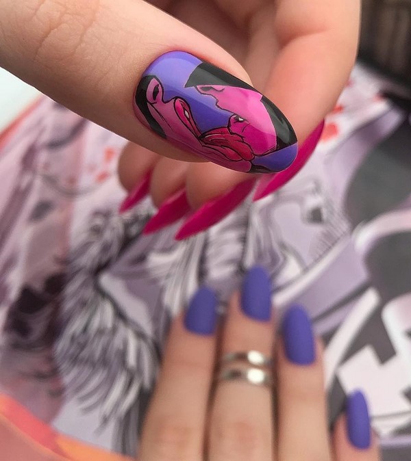 Juguetona e inspiradora manicura rosa. Las tendencias de diseño más brillantes.