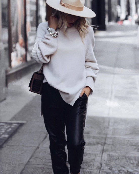 Leather pants - a must-have of the cold season! How to wear leather pants