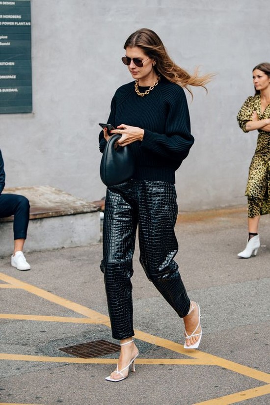 Leather pants - a must-have of the cold season! How to wear leather pants