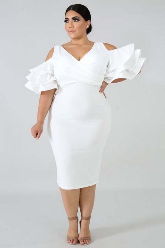 New Year dresses for overweight ladies. Photo collection of models