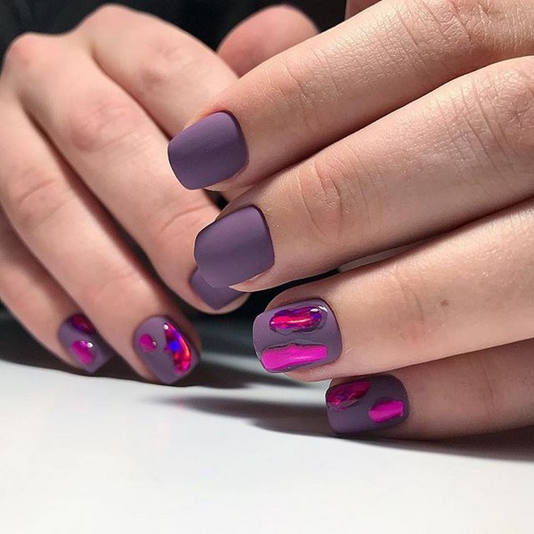 Nuevas tendencias de diseño de manicura corta. Foto Ideas Tendencias