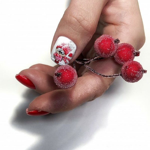 Fresh trends short manicure design. A photo. Ideas. Trends
