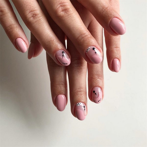 Design per manicure corto con tendenze fresche. Foto. Idea. tendenze